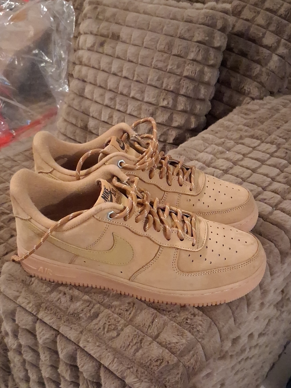 Nike Low-Top Suede Sneakers in Tan